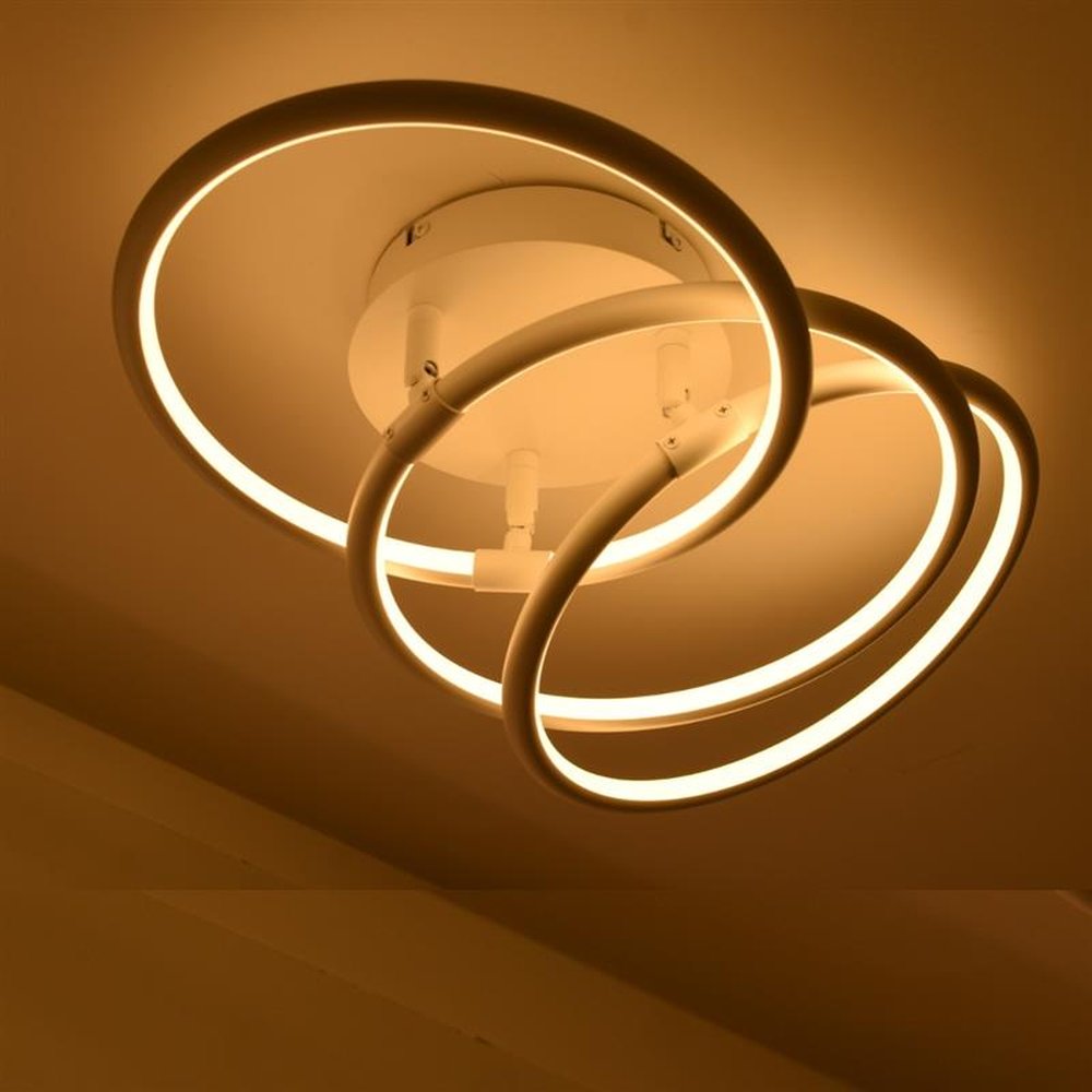 Luminária de Teto Plafon Led Sirius R3-2 White 60W 3000K 50x18cm