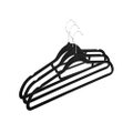 Kit 3 Cabides de Veludo Adulto Antideslizante Preto 45x23cm Altaluce
