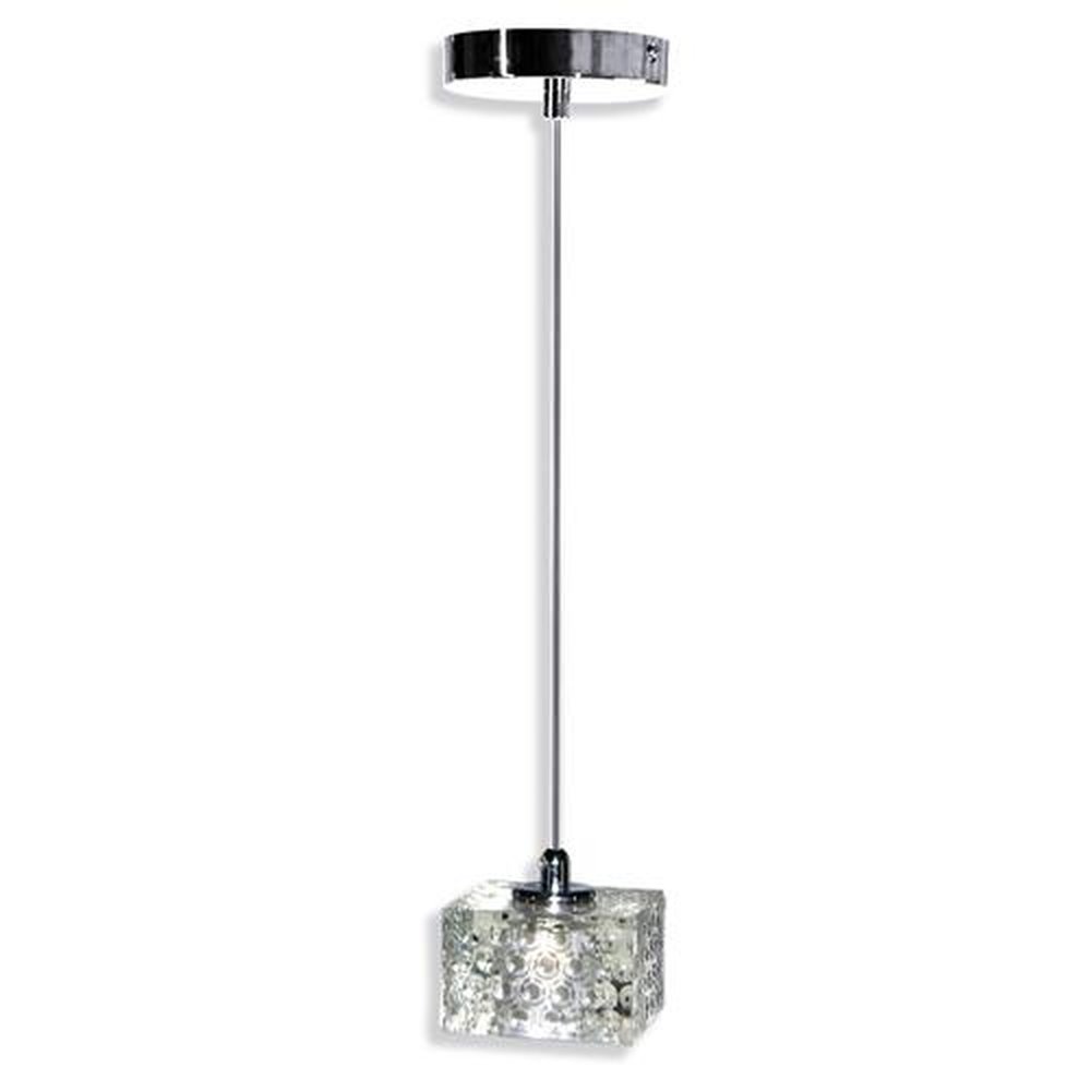 Luminária Pendente Daily Vidro Transparente Square Bubble