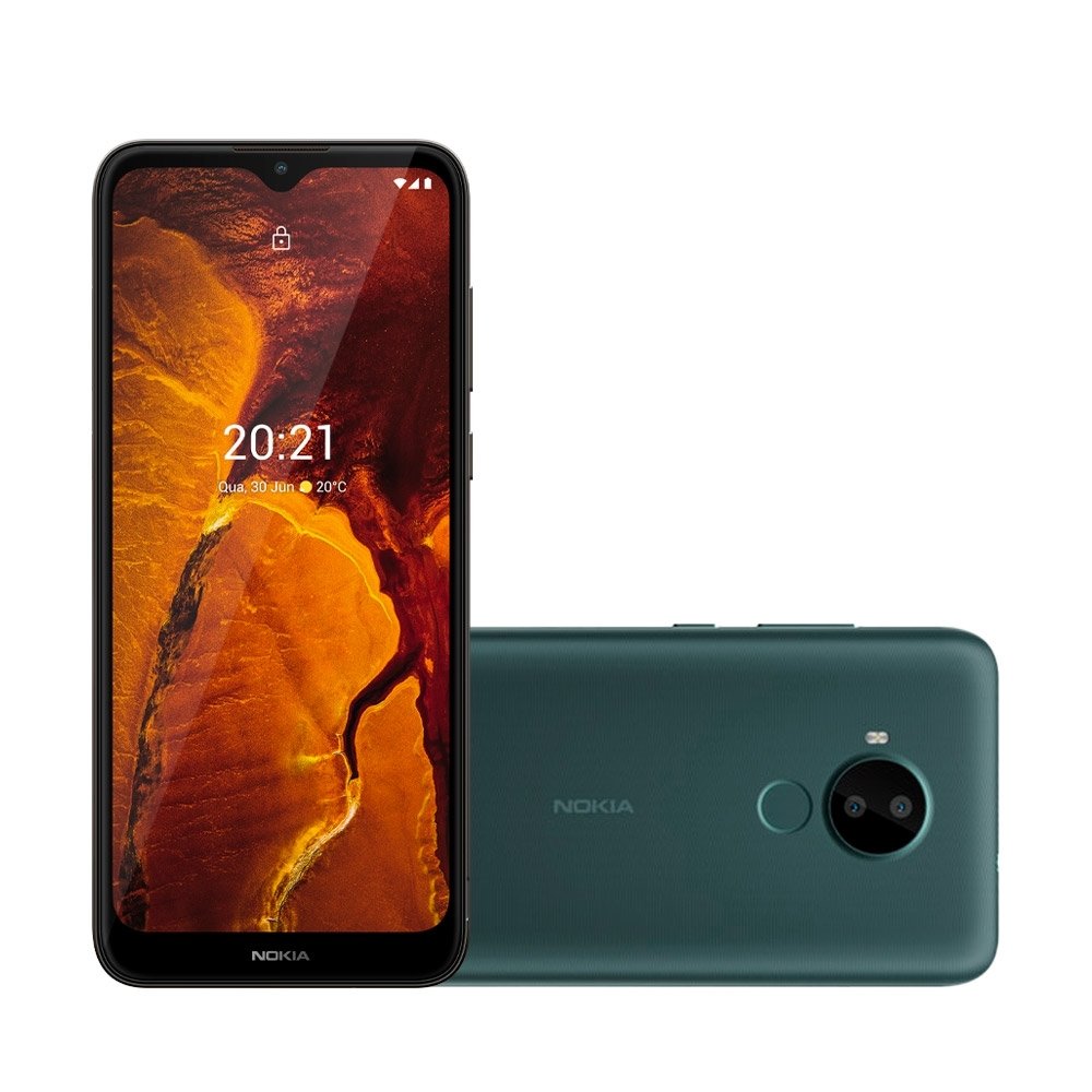 Smartphone Nokia C30 Verde Escuro, Tela de 6.82", 4G+Wi-Fi, Android 11, Câm. Tras. de 13MP, Frontal de 5MP, 2GB RAM, 64GB