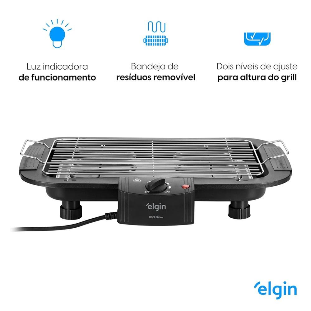 Churrasqueira Eletrica BBQ Show Elgin 127V 1800W