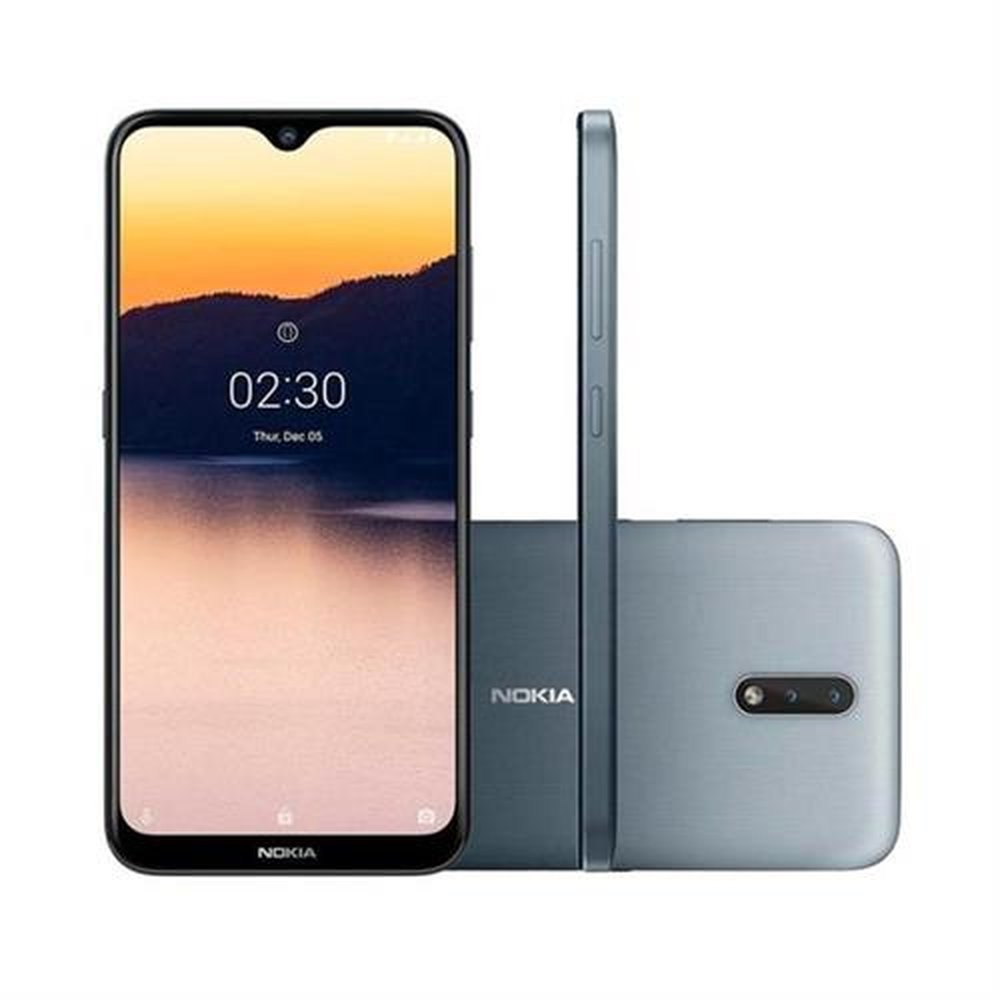 Smartphone Nokia 2.3 Dual Chip Android Tela 6.2" 32GB 4G Câmera 13MP +2MP - NK003 Cinza