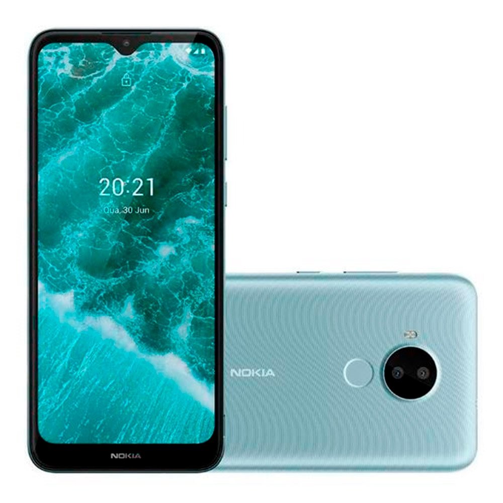 Smartphone Nokia C30 Branco, Tela de 6.82", 4G+Wi-Fi, Android 11, Câm. Tras. de 13MP, Frontal de 5MP, 2GB RAM, 64GB