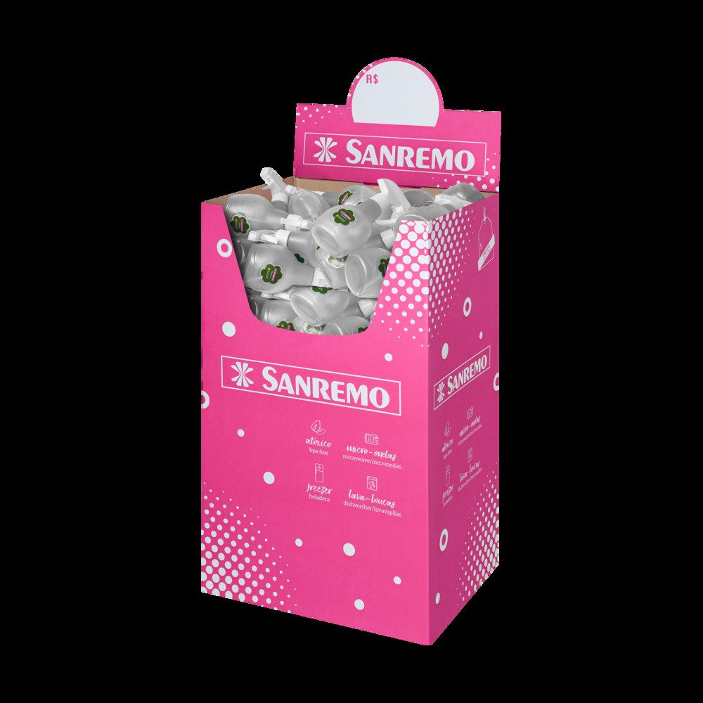 Pulverizador Plastico Sanremo 350Ml Caixa Promocional com 100 Und