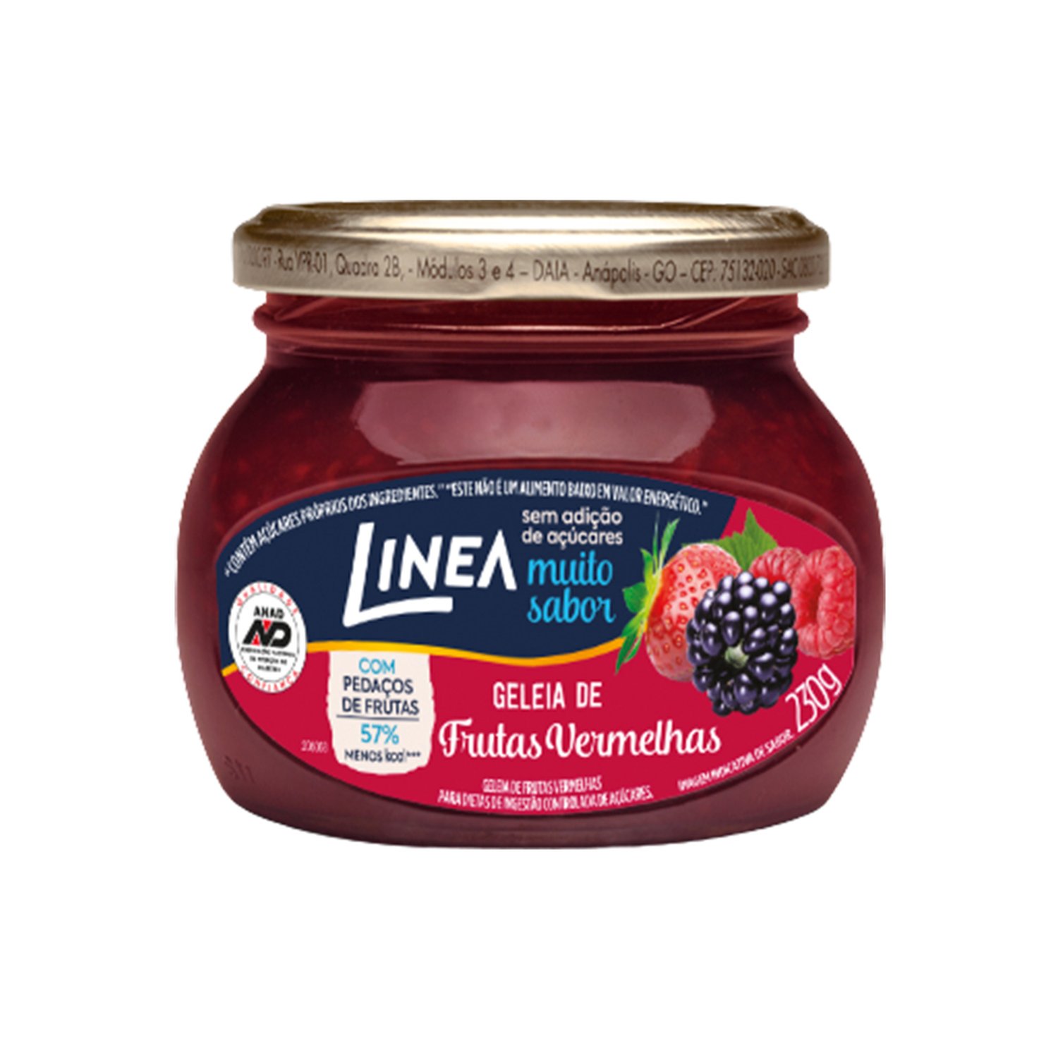 Geleia Línea Frutas Vermelhas Zero Açúcar 230g