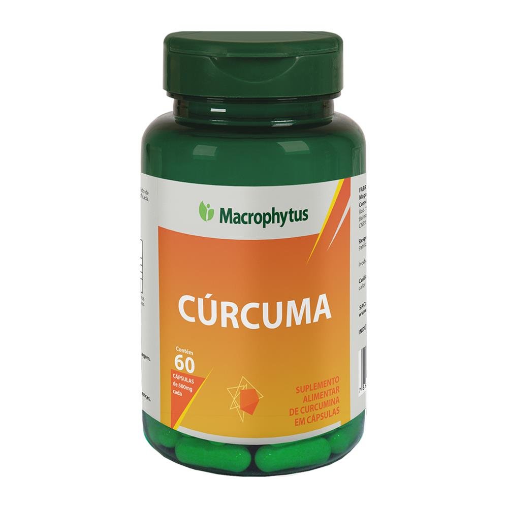 Cúrcuma açafrão 500mg 60 cápsulas