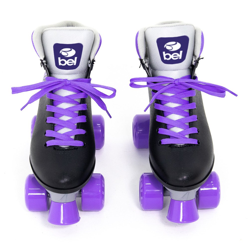 Patins Quad Retro Basic Preto & Roxo Bel