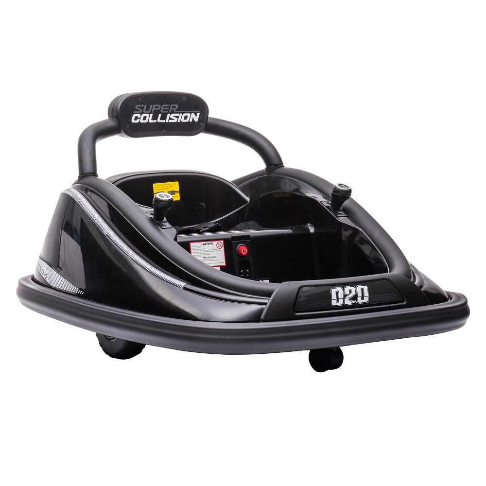 Carro Choque Infantil Preto 6V Bel