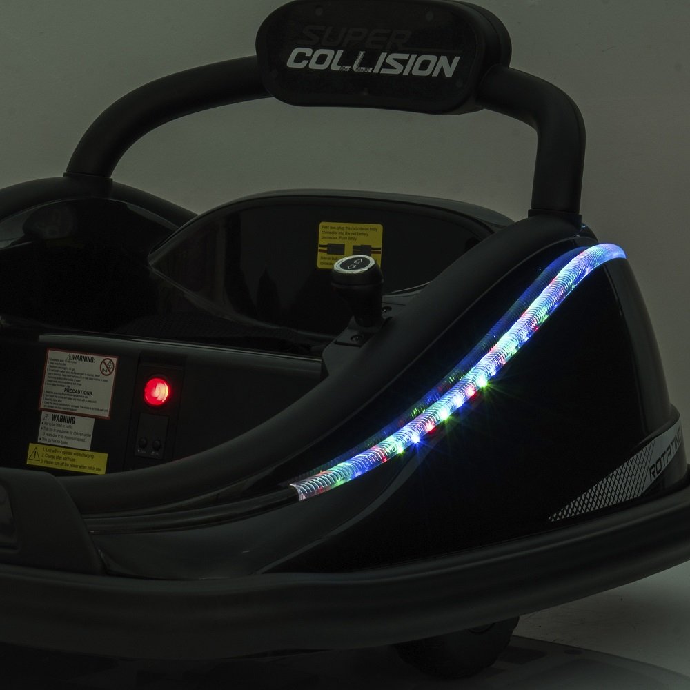 Carro Choque Infantil Preto 6V Bel