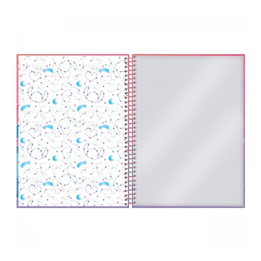 Caderno Espiral Foroni Universitário Capa Dura 1 Matéria Stitch 80 Folhas - Embalagem com 4 Unidades (Sortido)