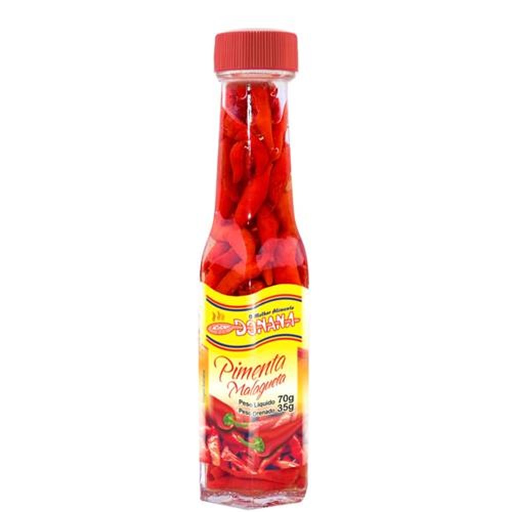 Pimenta Malagueta Vermelha 35g Donana - Embalagem Contém 12 Unidades