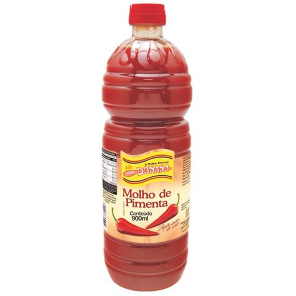 Molho de Pimenta 900ml Donana - Embalagem Contém 12 Unidades