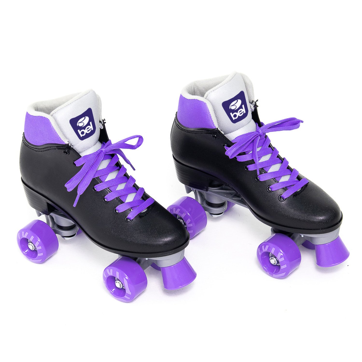 Patins Quad Retro Basic 37 Preto & Roxo Bel
