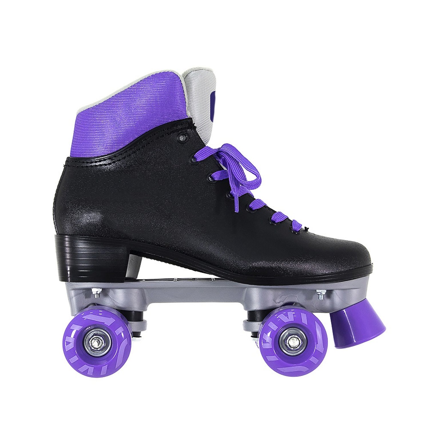 Patins Quad Retro Basic Preto & Roxo Bel