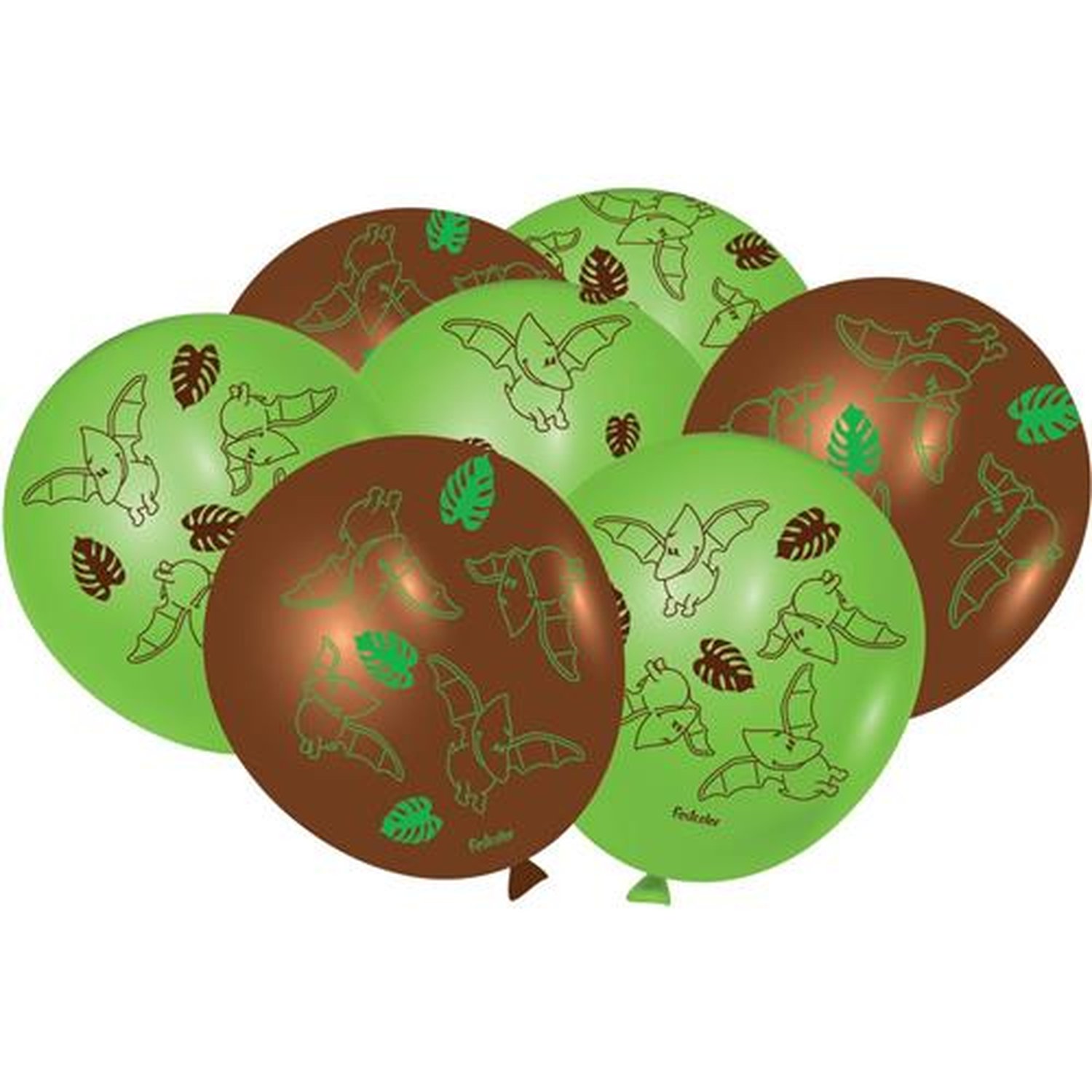 Balao Dino Baby - Embalagem com 25 unidades.