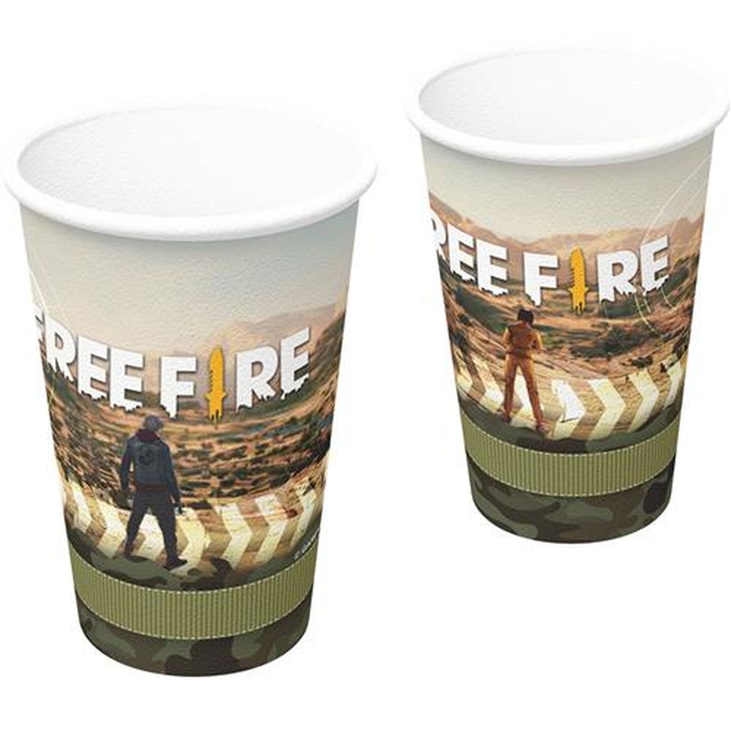 Copo Papel 200Ml Free Fire
