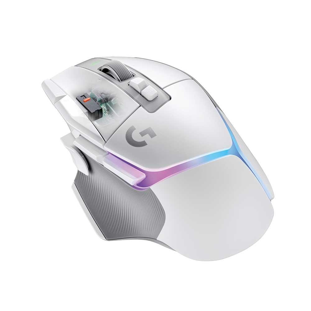 Mouse Gamer Sem Fio Logitech G502 X Plus Lightspeed Com Rgb Lightsync - Branco - 910-006170