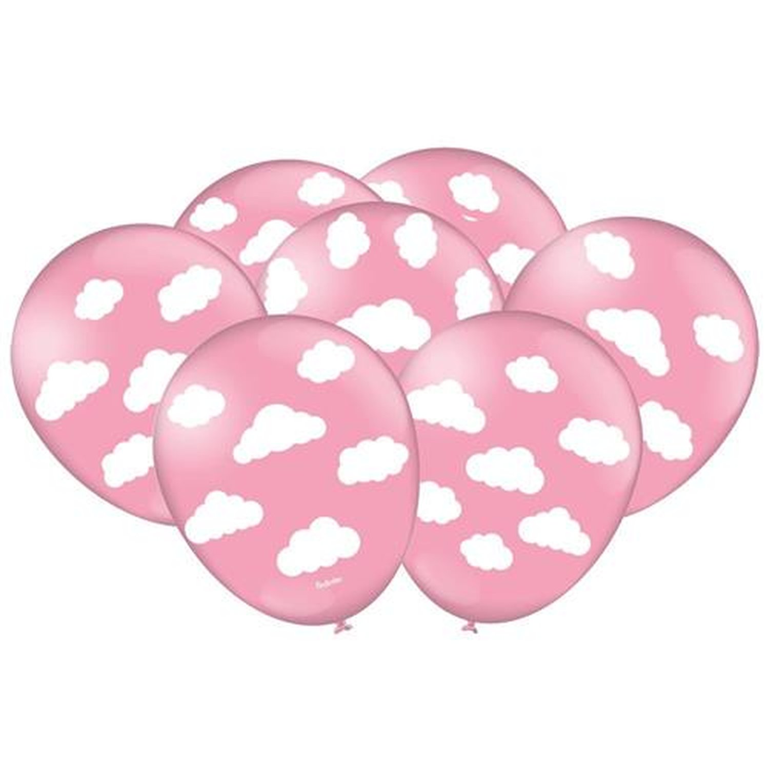 Balao Decorado Nuvem Rosa Claro