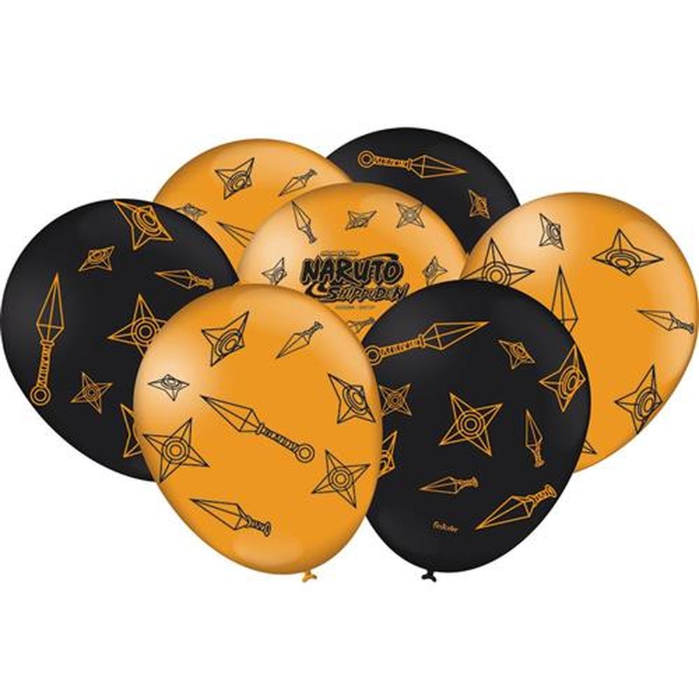 Balao Naruto - Embalagem com 25 unidades.