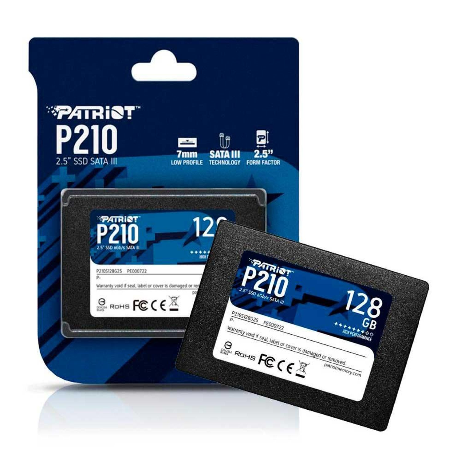 Ssd Patriot P210 128gb 2,5" Sata 3 - P210s128g25