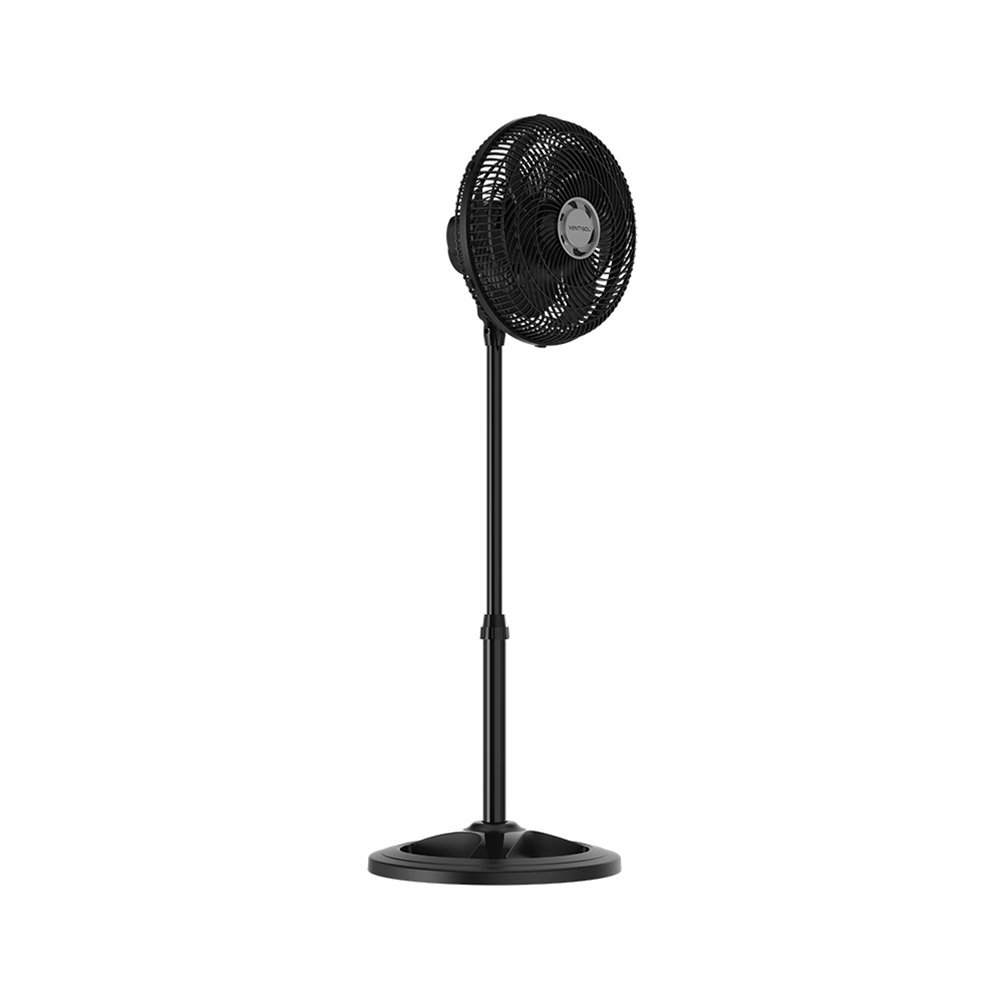 Ventilador de Coluna Ventisol 30cm Turbo 6, 3 Velocidades, 6 Pás, Preto, 220V