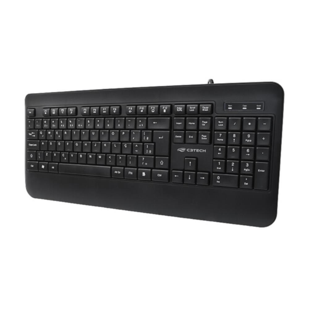 Teclado C3tech Multimidia Usb Preto - Kb-m100bk