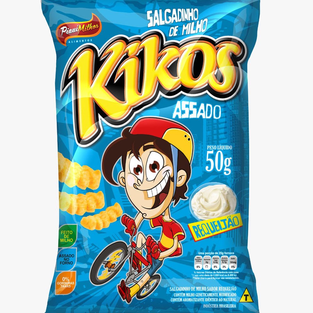 Salgadinho de milho kikos 10x50g Requeijão