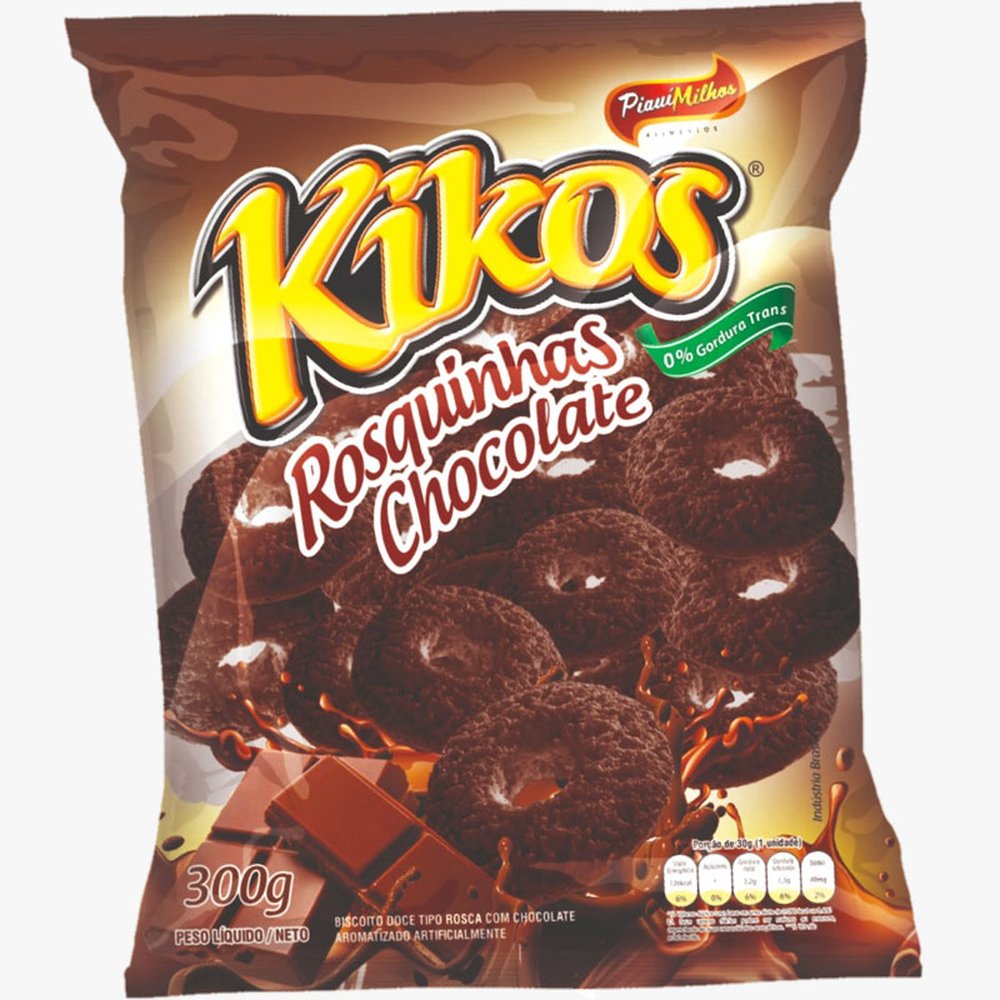 Rosquinha de Chocolate Kikos 12x300g