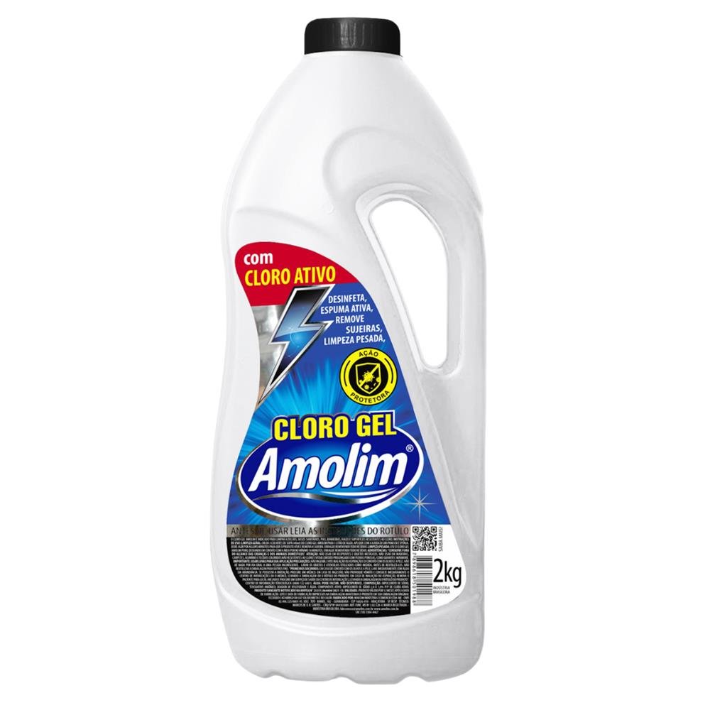 Cloro Gel Amolim 02 litros 6X2