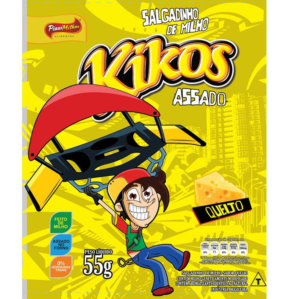 Salgadinho de milho Kikos 10x55g Queijo