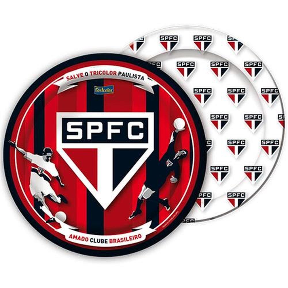 Prato Sao Paulo - Embalagem com 8 unidades.