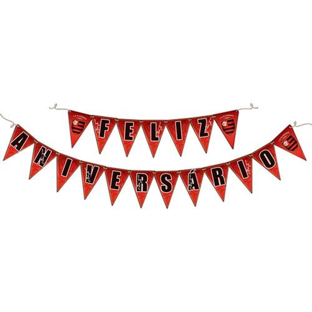 Faixa Feliz Aniversario Flamengo