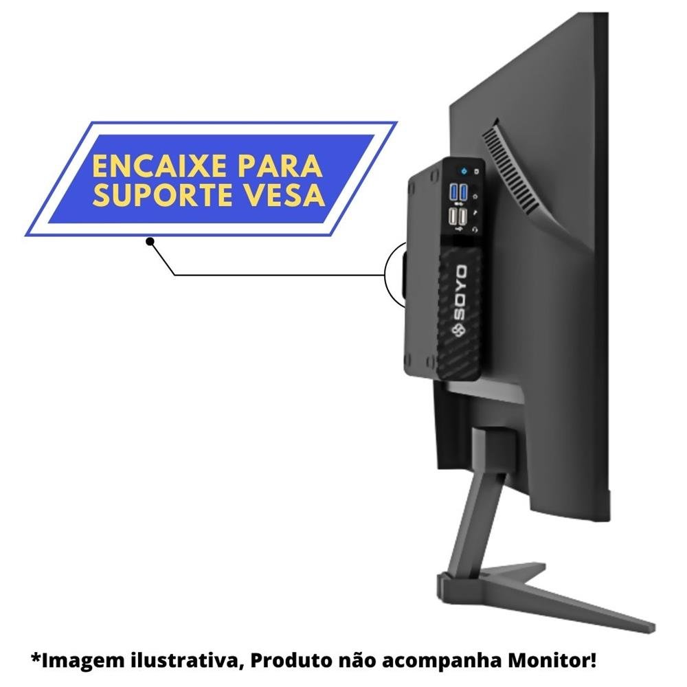 Mini Pc Intel Core I5 10° Geração, 240GB SSD, 4GB, Windows 10 ¿ Soyo