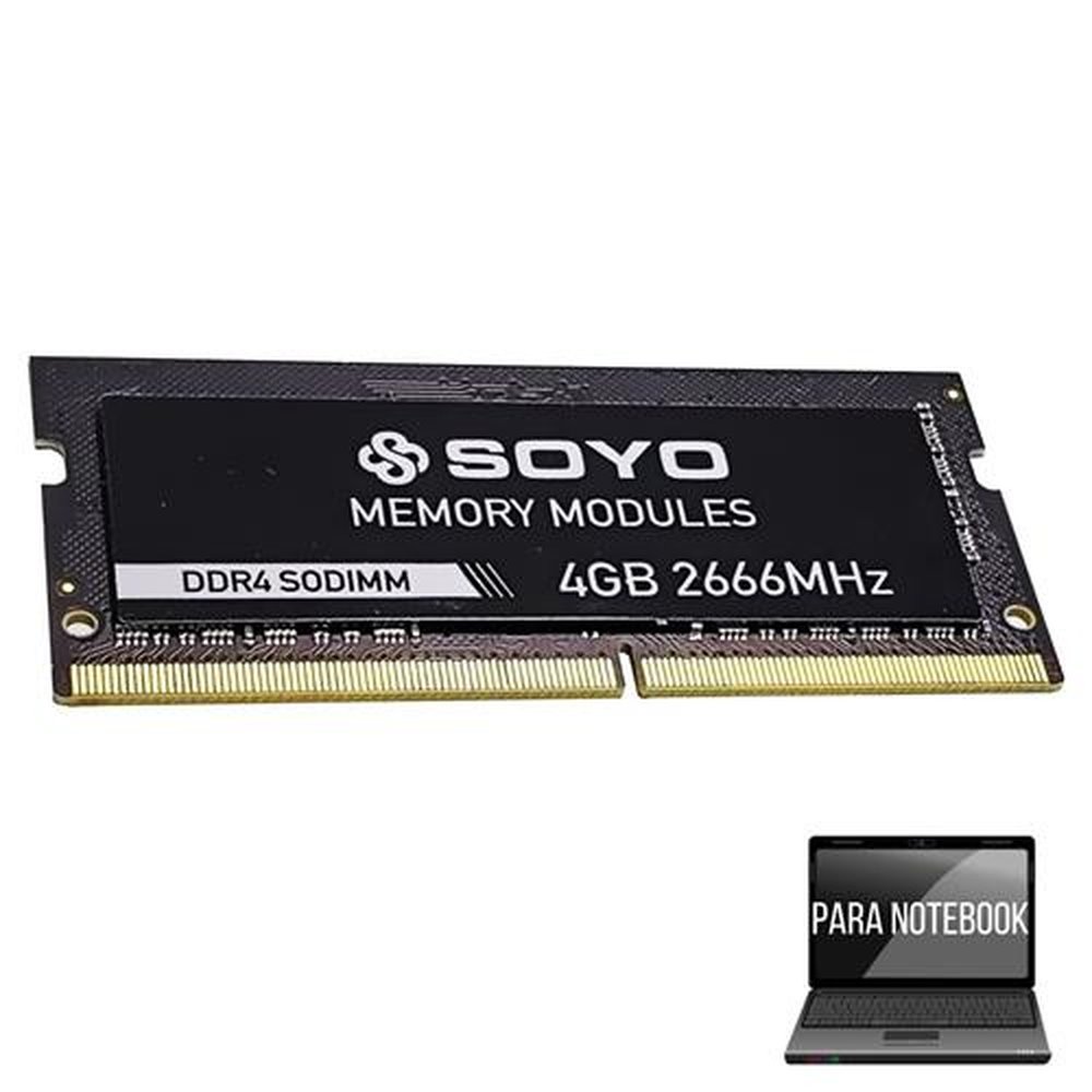 Kit Ram 4GB UDIMM DDR4 2666Mhz, 2 Unidades - Soyo