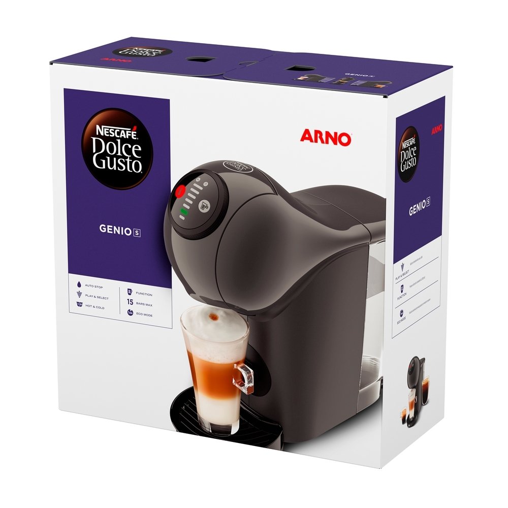 Cafeteira Expresso Arno Dolce Gusto DGS5 - Gênio Basic Grafite 110V