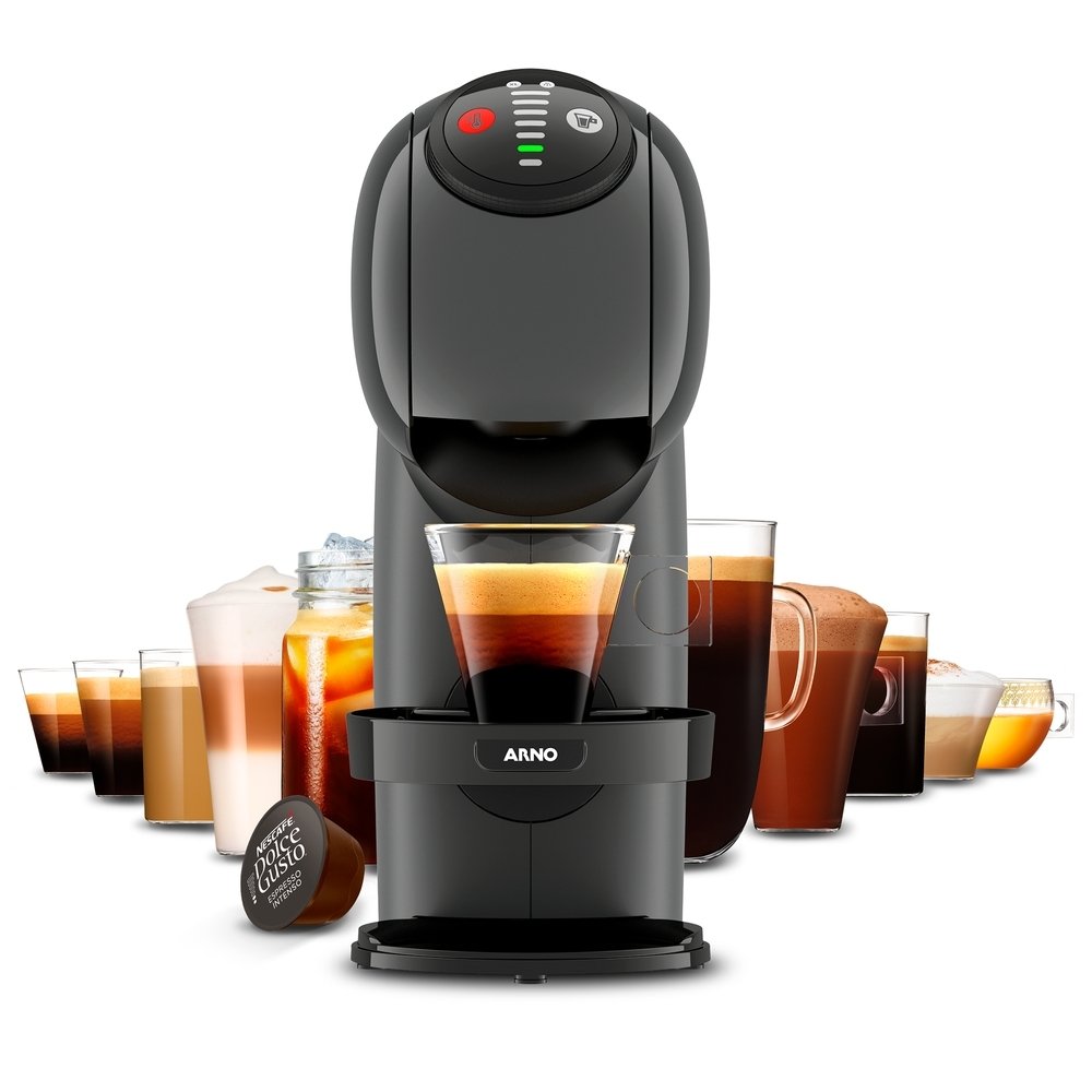 Cafeteira Expresso Arno Dolce Gusto DGS5 - Gênio Basic Grafite 110V