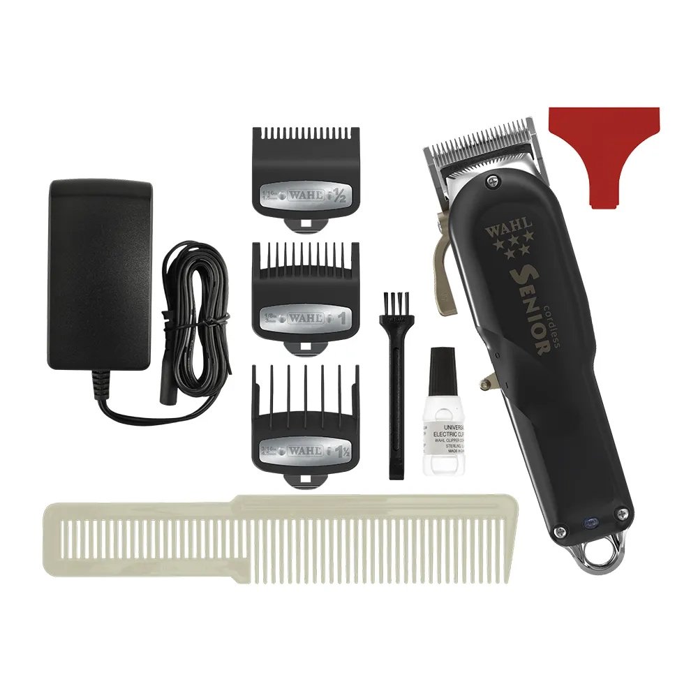 Máquina de Cortar Cabelo Profissional Wahl Senior Cordless - 3 Pentes, Bivolt