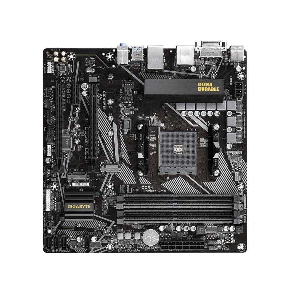 Placa Mãe Gigabyte Para Amd B550m Ultra Durable Ds3h 4Xddr4