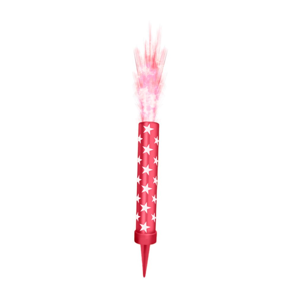 Vela Vulcão BR Festas Chama Vermelho