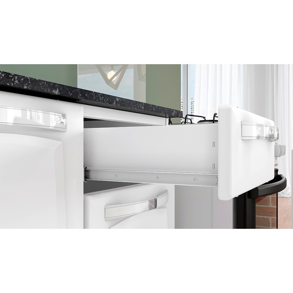 Cozinha Itatiaia Kit-80 Pratika 4 Portas 1 Gaveta Branco