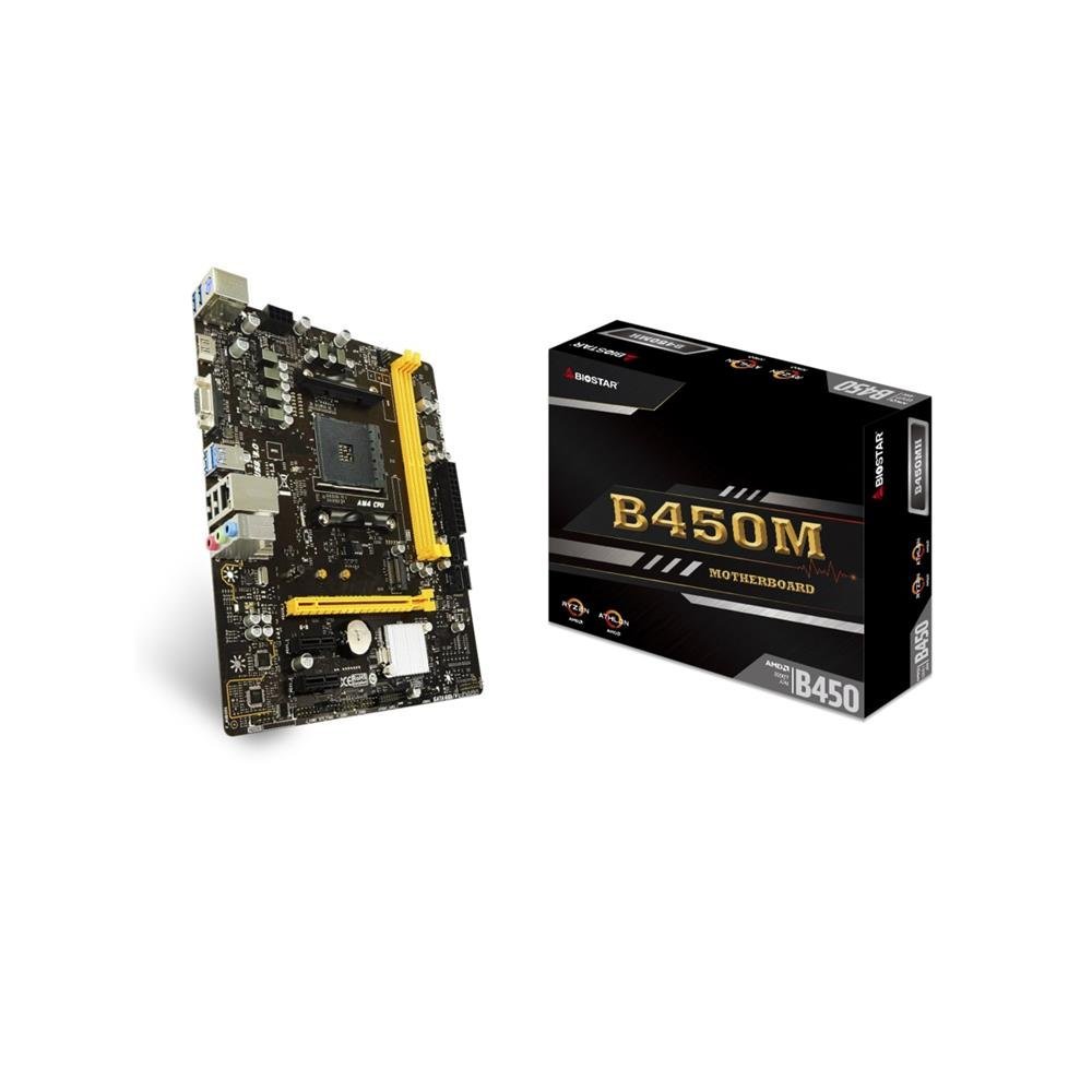 Placa Mae Am4 Biostar B450mh Ddr4 Matx