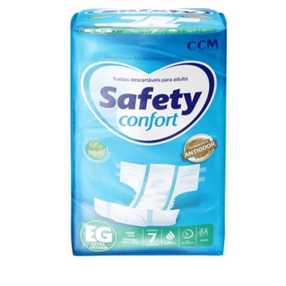 Fraldas Safety Confort Regular EG 8X7