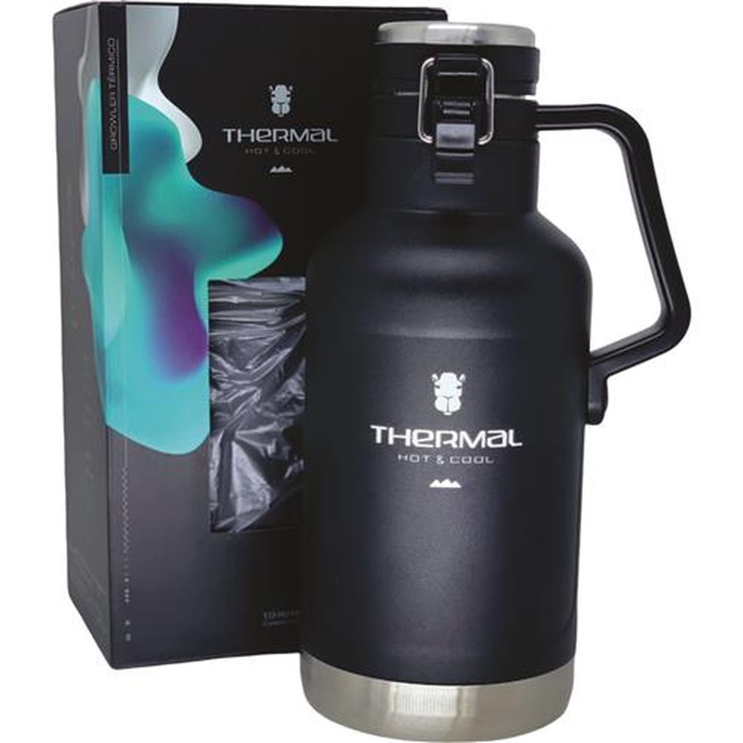Growler Térmico Preto 1900ml
