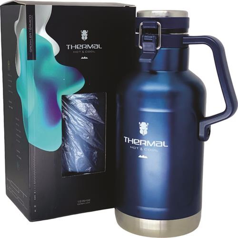 Growler Térmico Azul Metalizado 1900ml