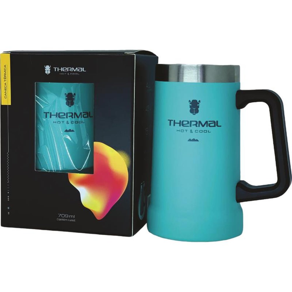 Caneca Térmica Thermal Ciano 709ml