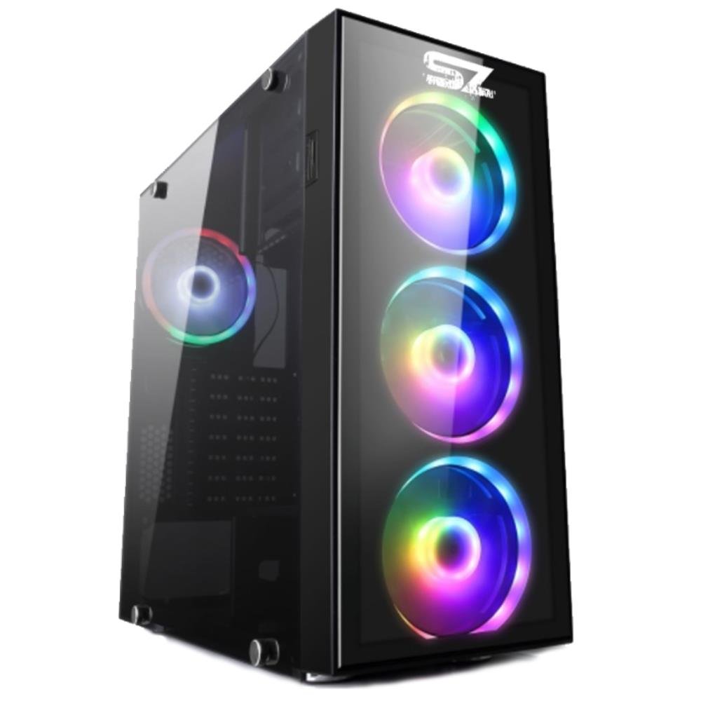 Gabinete Gamer Storm-z Daring Full Tower, RGB, Lateral Em Vidro Temperado, 3 Fans RGB, Controlador De RGB, USB 3.0