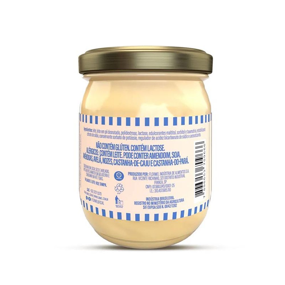 Leite Condensado Flormel Zero Açúcar - Pote com 200g