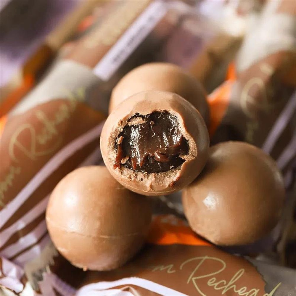 Bombom de Chocolate ao Leite, Recheado com Chocolate Cremoso Flormel, Zero Açúcar - Caixa com 10 Unidades de 37,5g