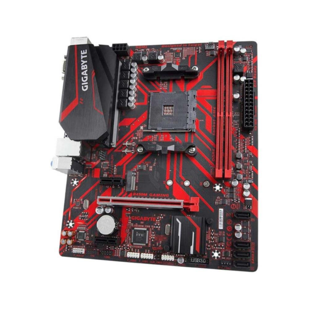 Placa mãe Gigabyte, DDR4, Chipset B450, Socket AMD AM4, mATX, B450M Gaming DDR4