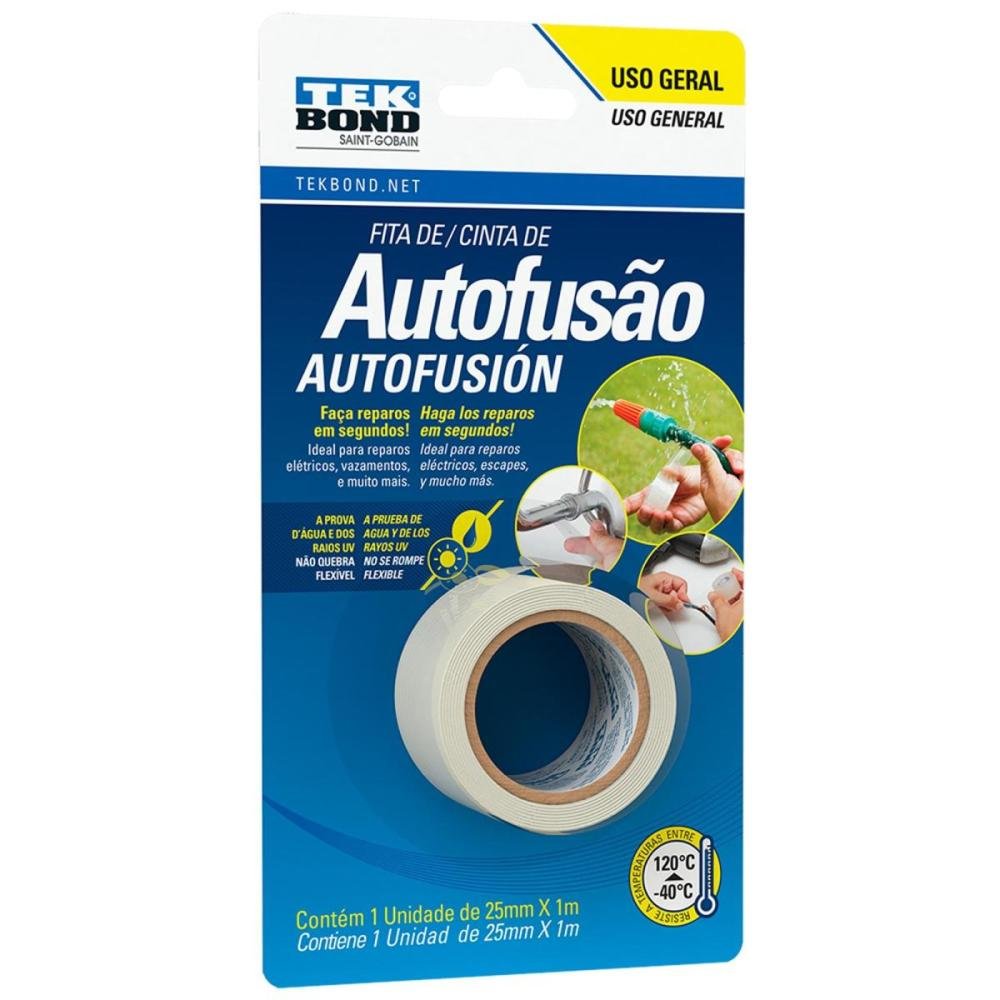 Fita de Autofusão 25mm x 1m Tekbond